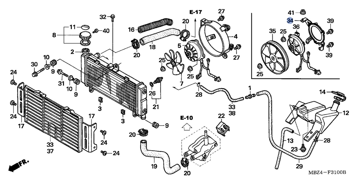 Honda OEM part 19015-MBZ-C51