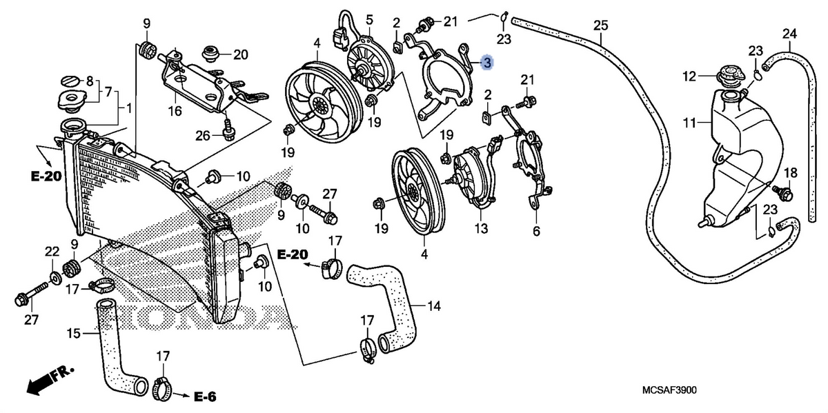 Honda OEM part 19015-MCS-305