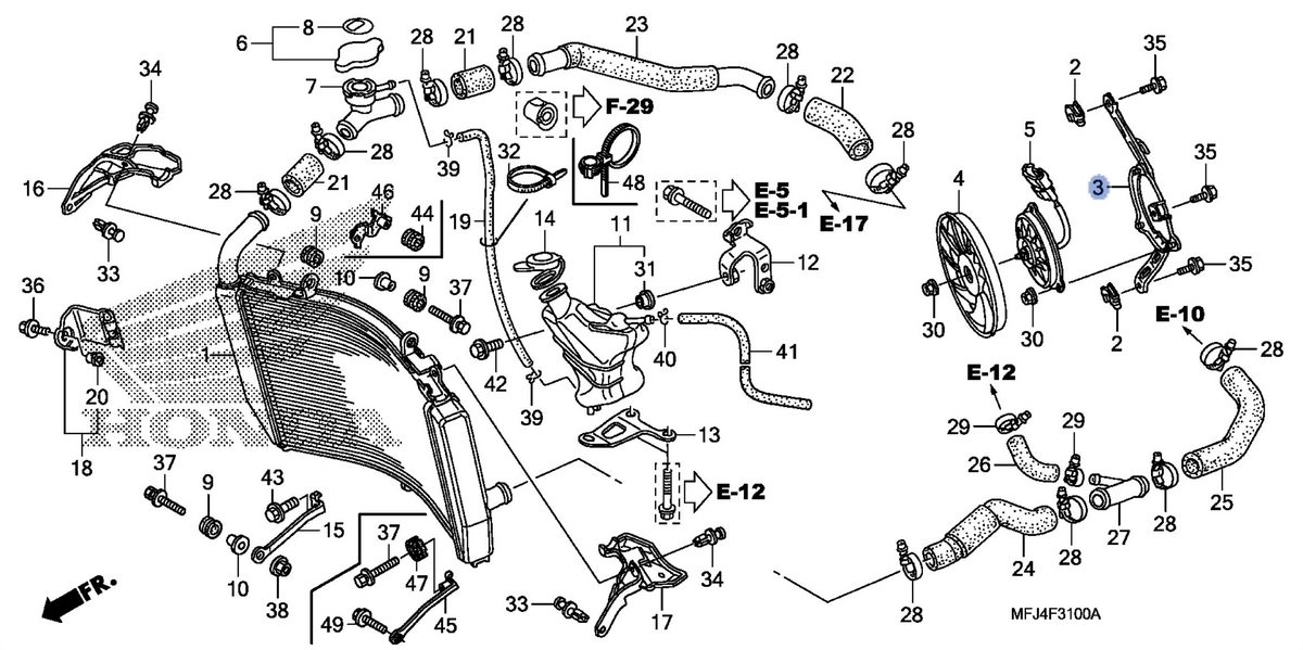 Honda OEM part 19015-MFJ-305