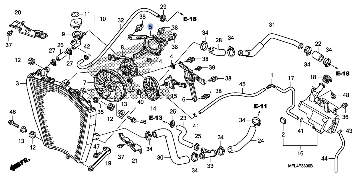 Honda OEM part 19015-MFL-003