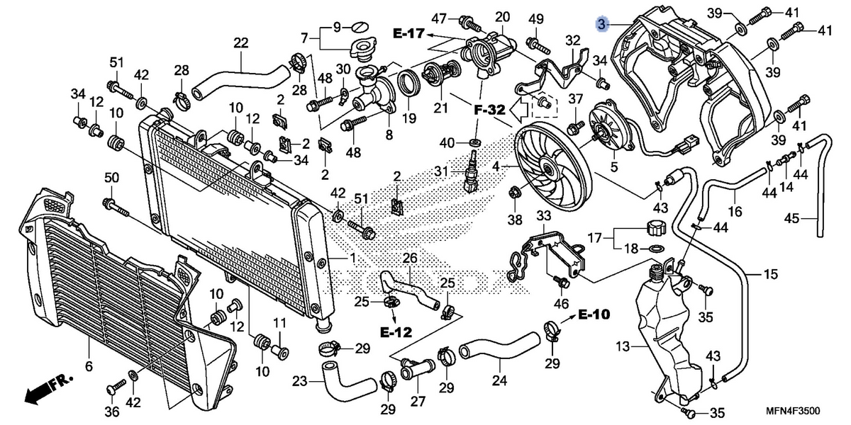 Honda OEM part 19015-MFN-D00