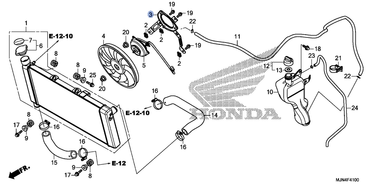 Honda OEM part 19015-MJN-A01