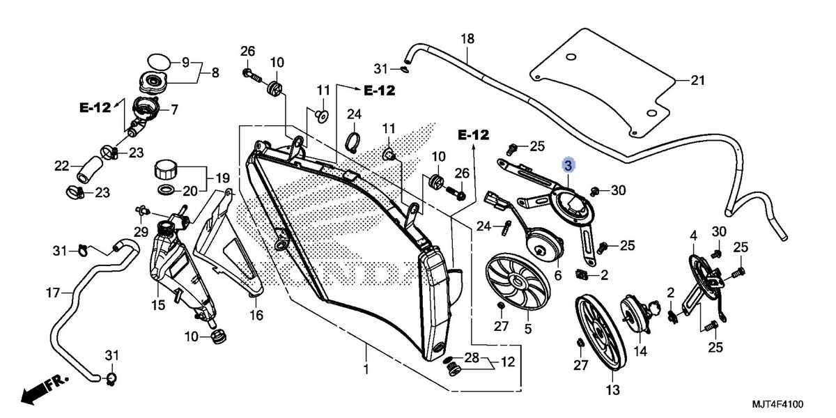 Honda OEM part 19015-MJT-E01
