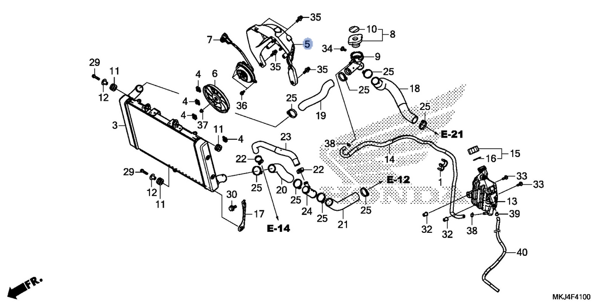 Honda OEM part 19015-MKJ-D01