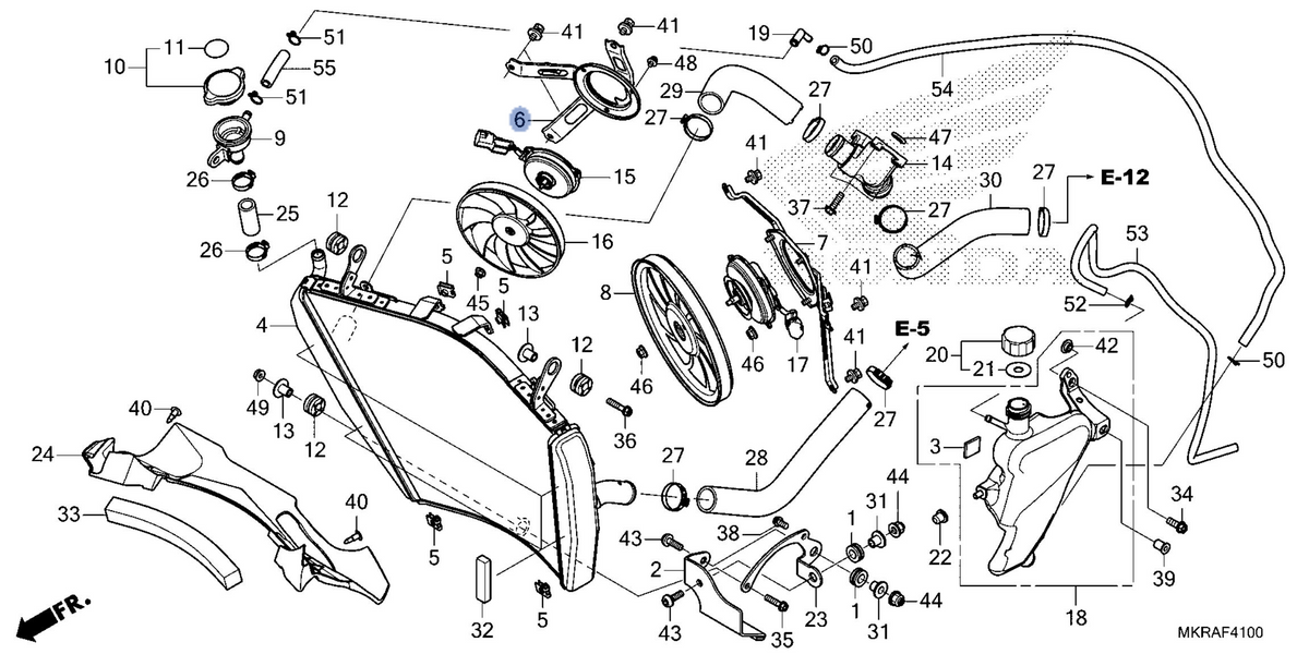 Honda OEM part 19015-MKR-D11