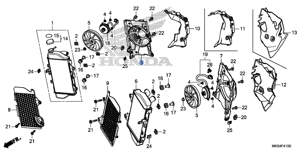Honda OEM part 19015-MKS-E01