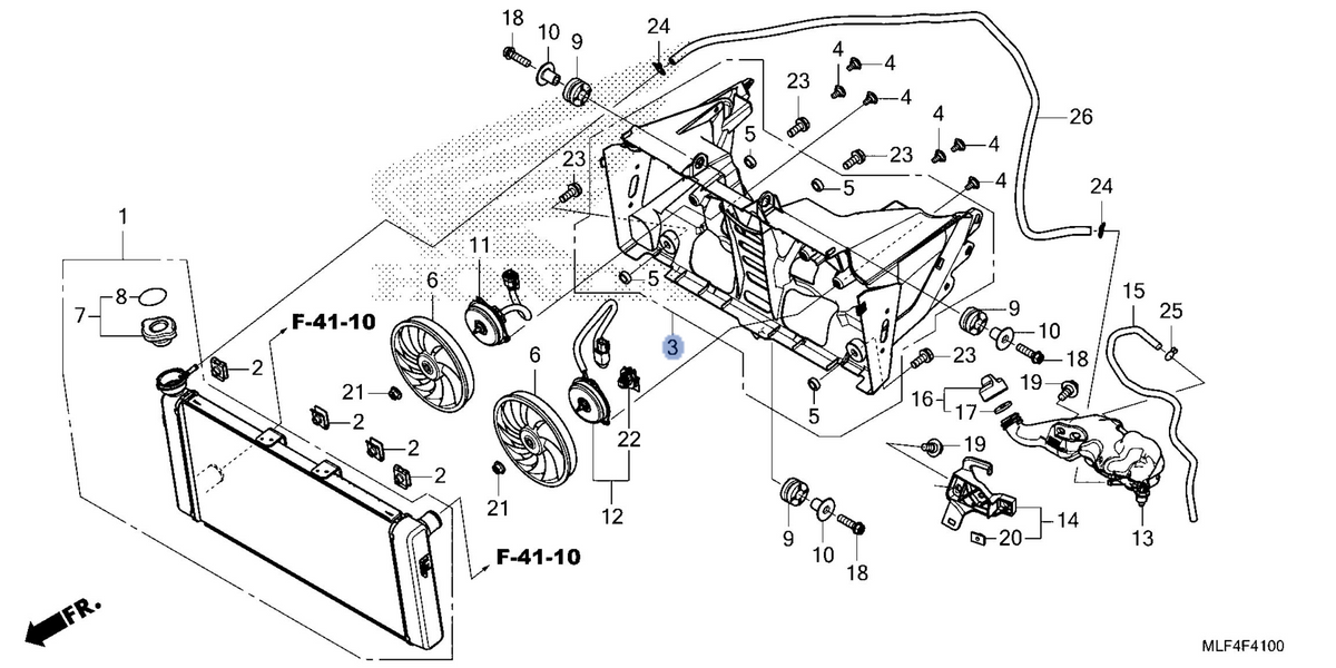 Honda OEM part 19015-MLF-E00
