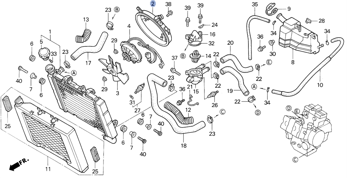 Honda OEM part 19015-MZ5-003