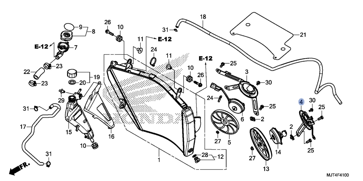 Honda OEM part 19016-MJT-E01