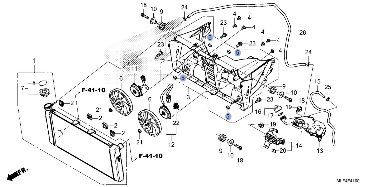 Honda OEM part 19016-MLF-E00