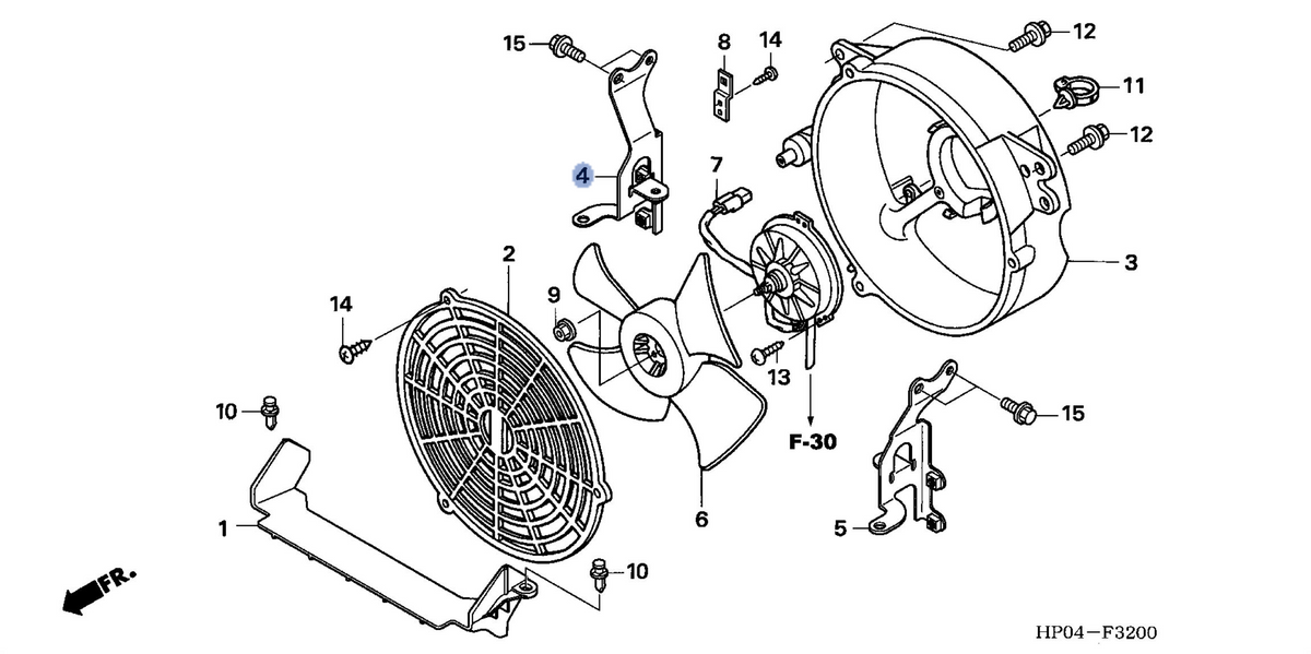 Honda OEM part 19018-HP0-A00
