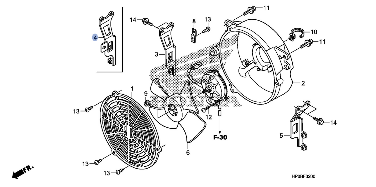 Honda OEM part 19018-HP0-B00