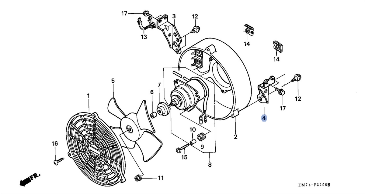 Honda OEM part 19019-HM7-000