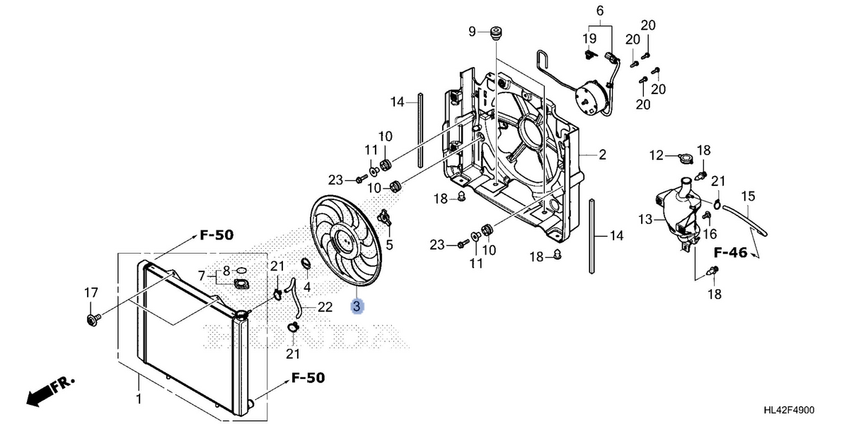 Honda OEM part 19020-HL6-A01