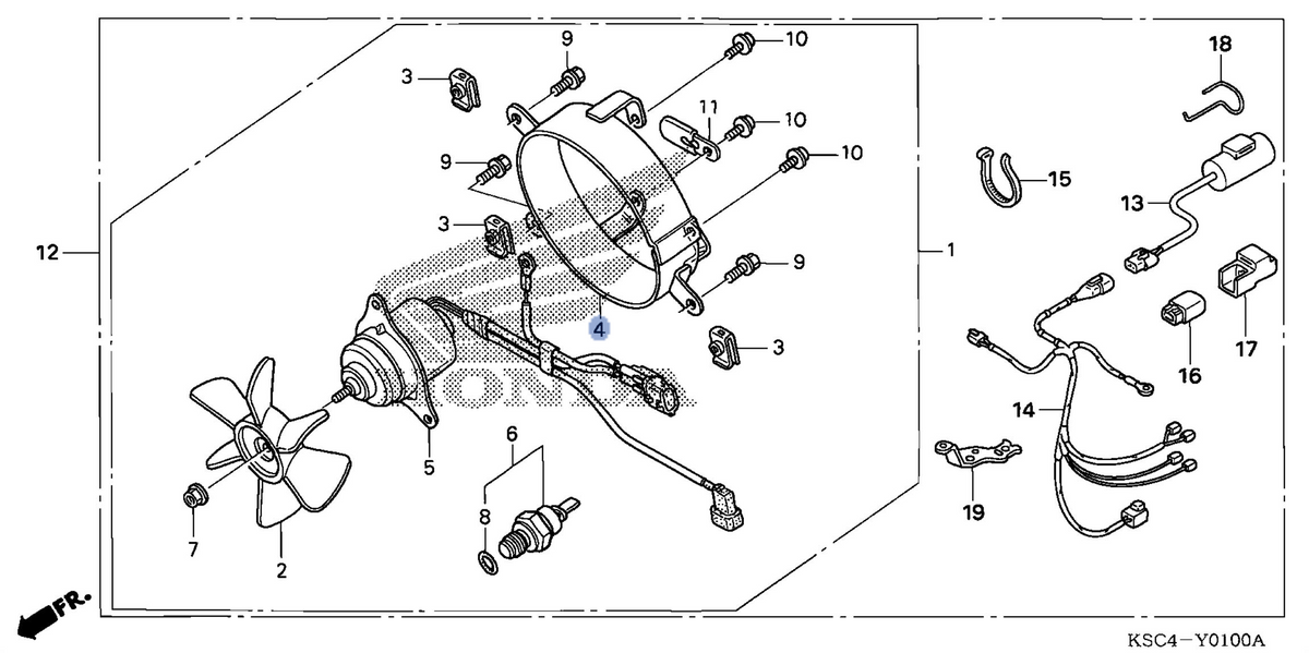 Honda OEM part 19020-KSC-300