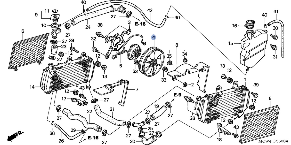 Honda OEM part 19020-MCW-D01