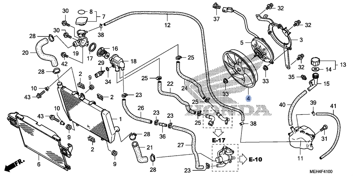 Honda OEM part 19020-MEH-003
