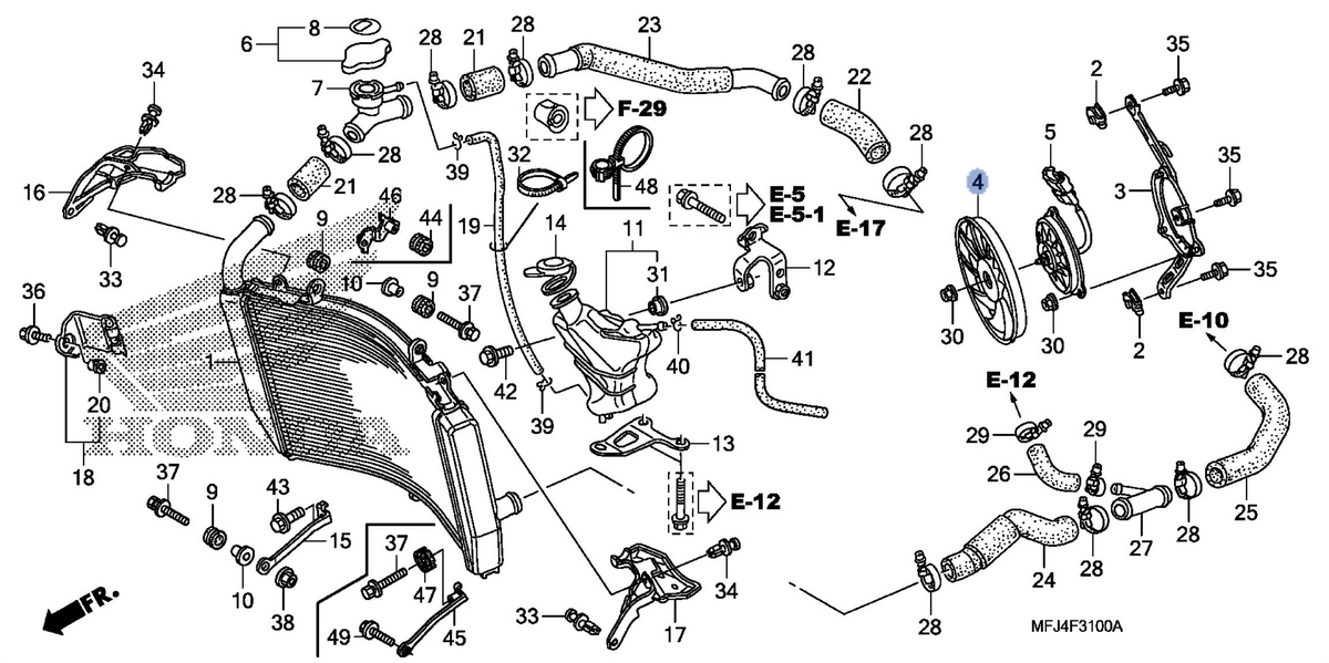 Honda OEM part 19020-MFJ-D01