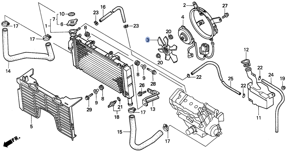 Honda OEM part 19020-MG8-003