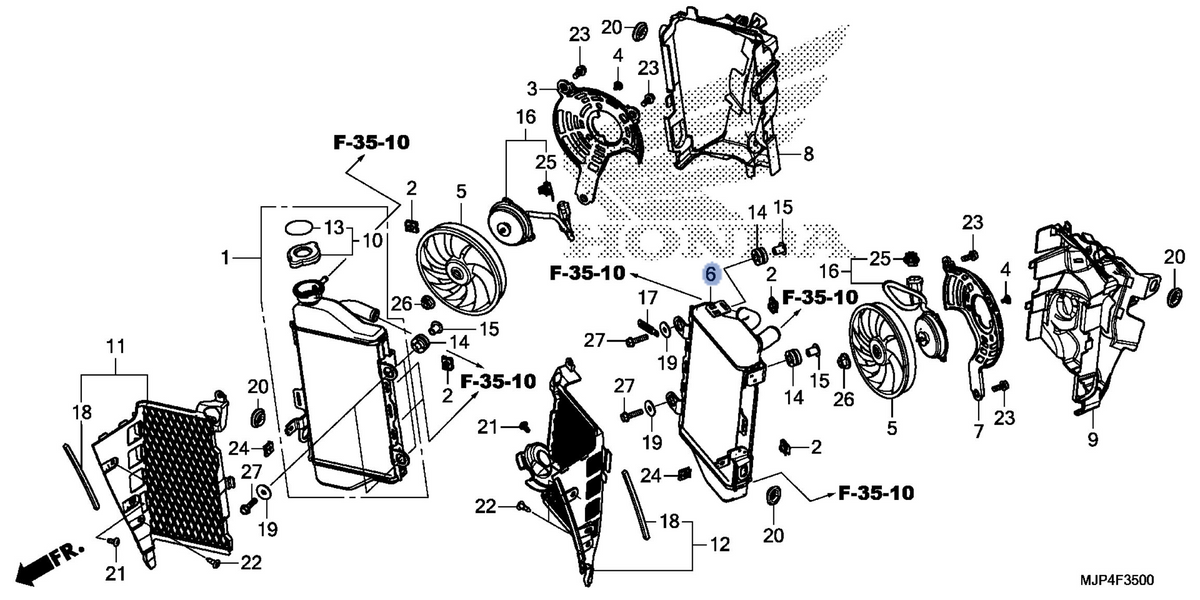 Honda OEM part 19020-MJP-G51