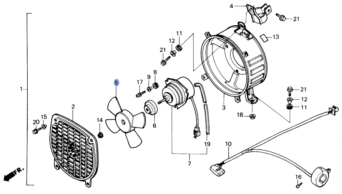 Honda OEM part 19020-PA0-004