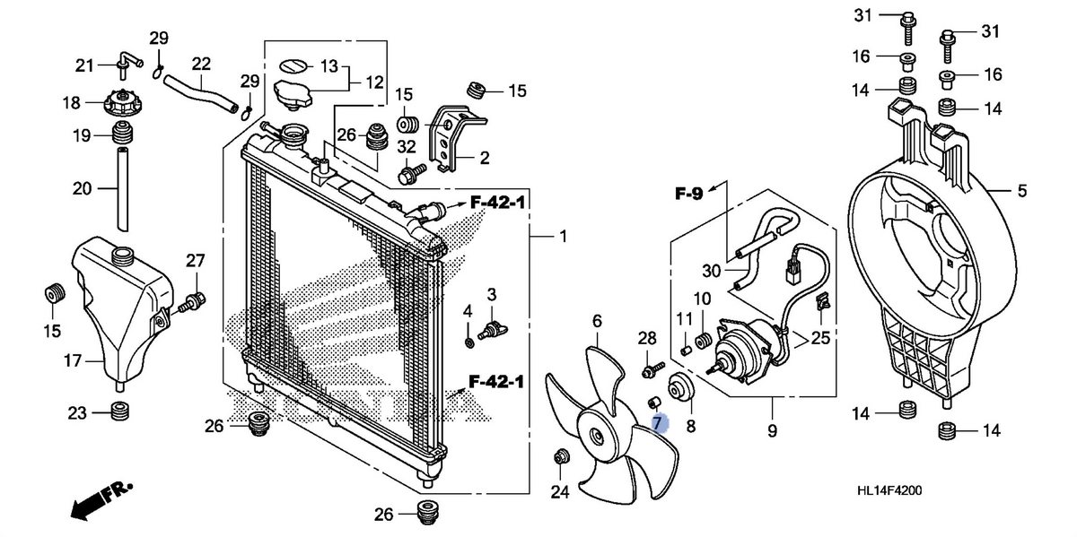Honda OEM part 19021-HC4-000