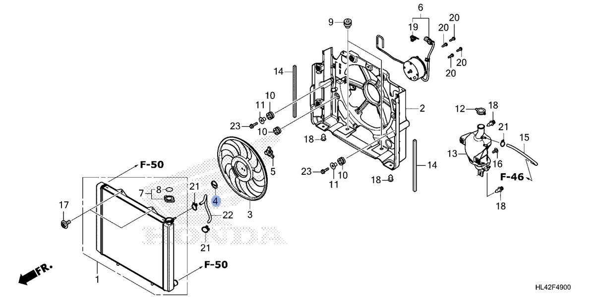 Honda OEM part 19021-HL6-A01