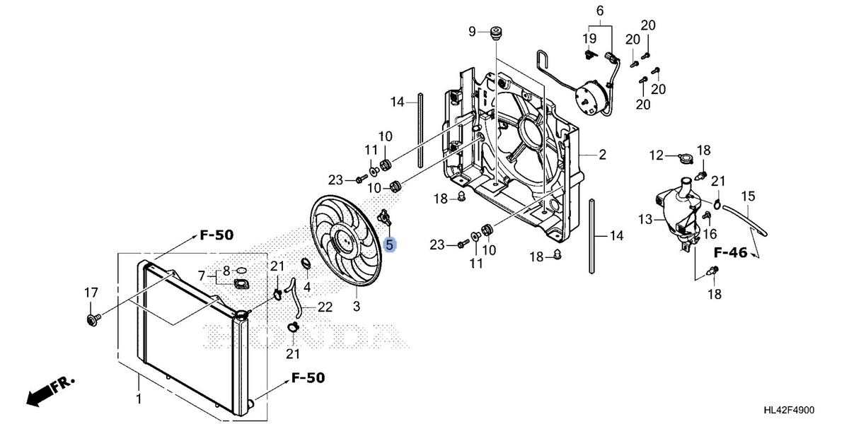 Honda OEM part 19022-HL6-A01