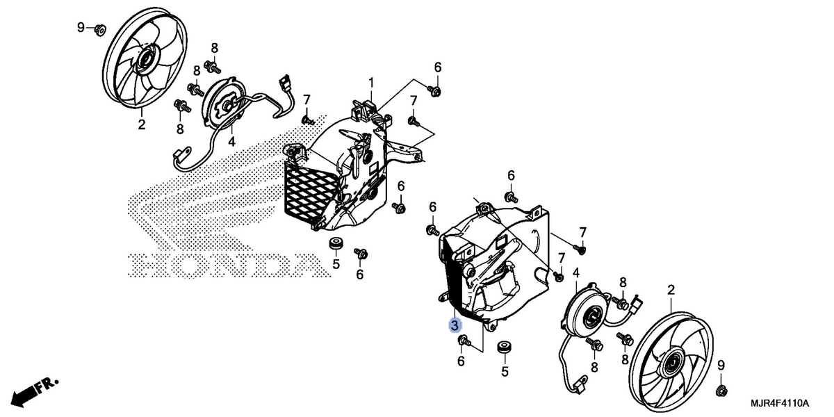 Honda OEM part 19025-MJR-671