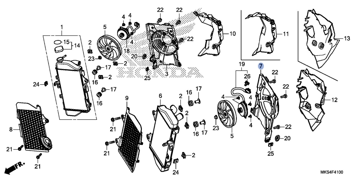 Honda OEM part 19025-MKS-E01