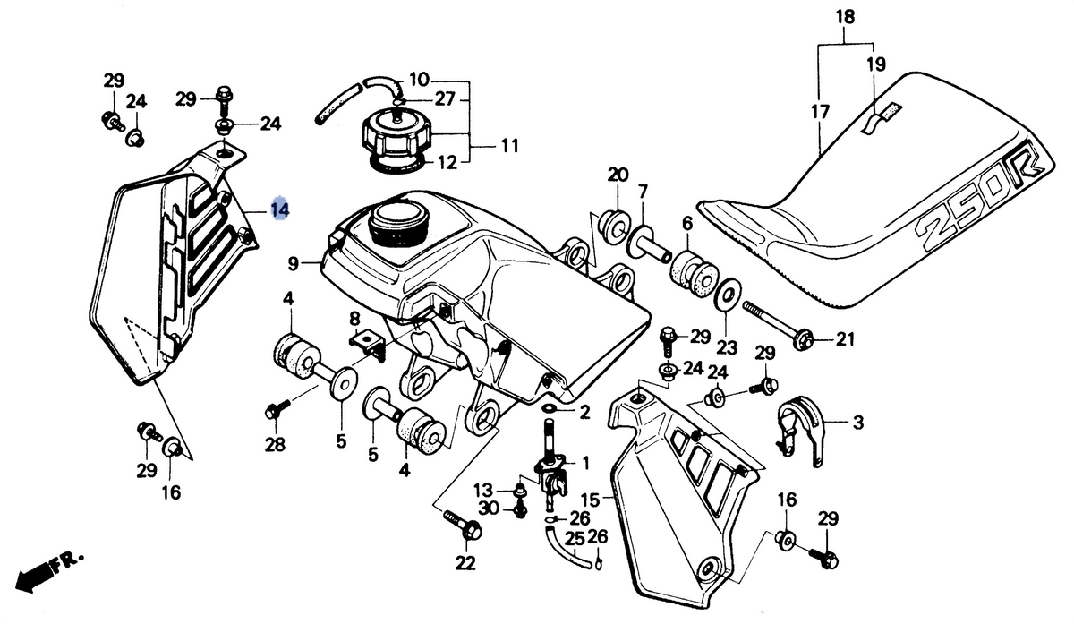 Honda OEM part 19030-HA2-670ZA