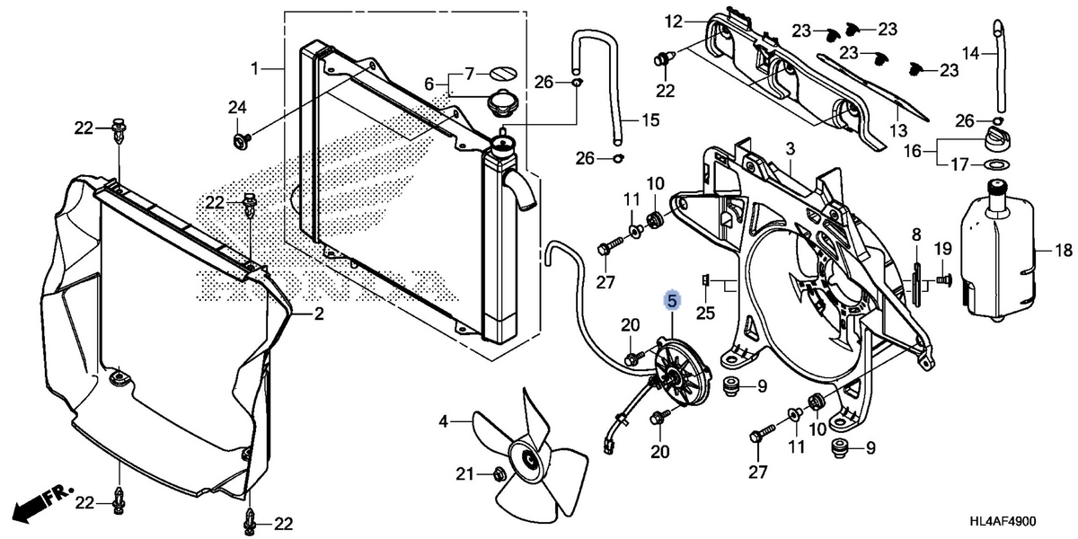 Honda OEM part 19030-HL4-F41