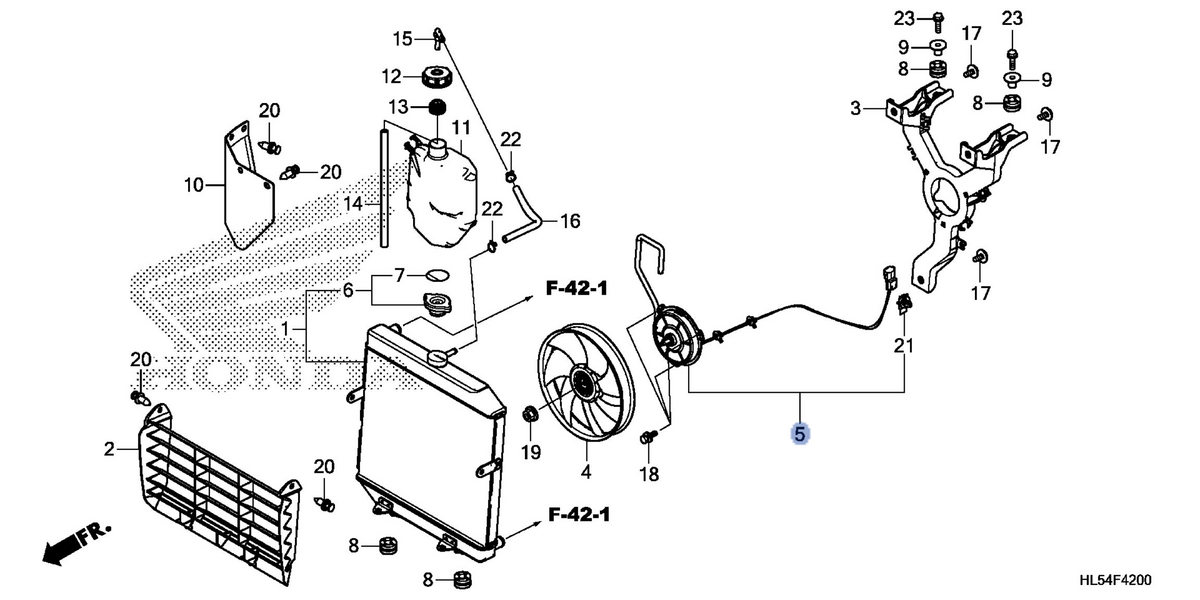 Honda OEM part 19030-HL5-A02