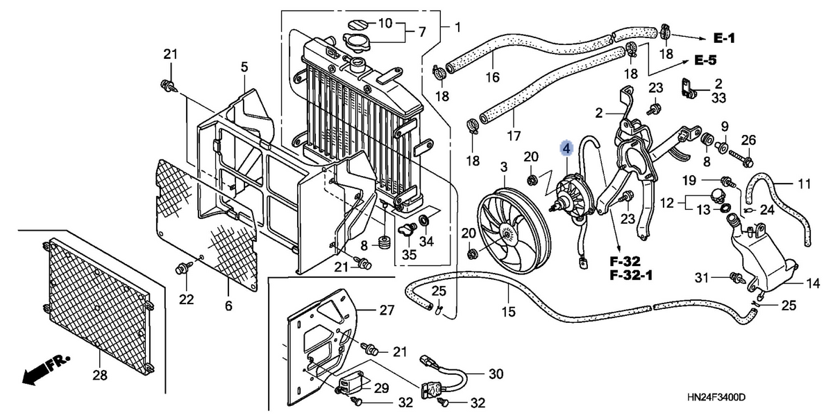 Honda OEM part 19030-HN2-A21