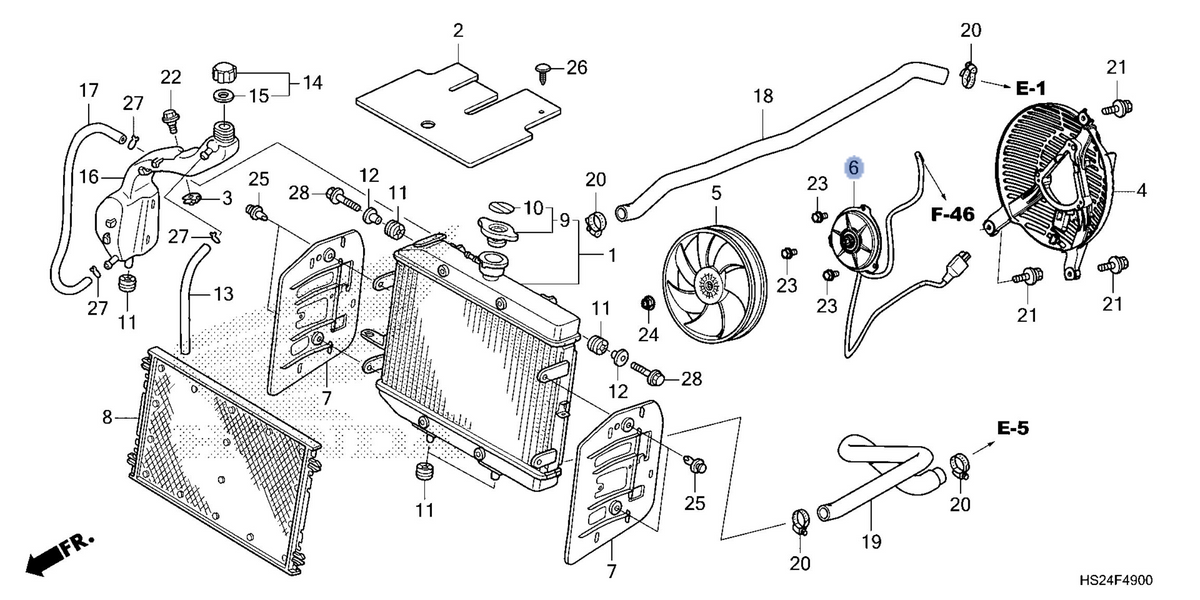 Honda OEM part 19030-HN8-N01