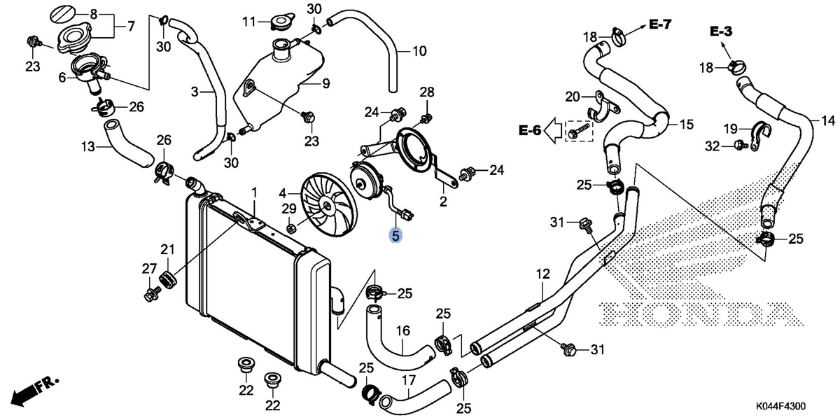 Honda OEM part 19030-K04-931