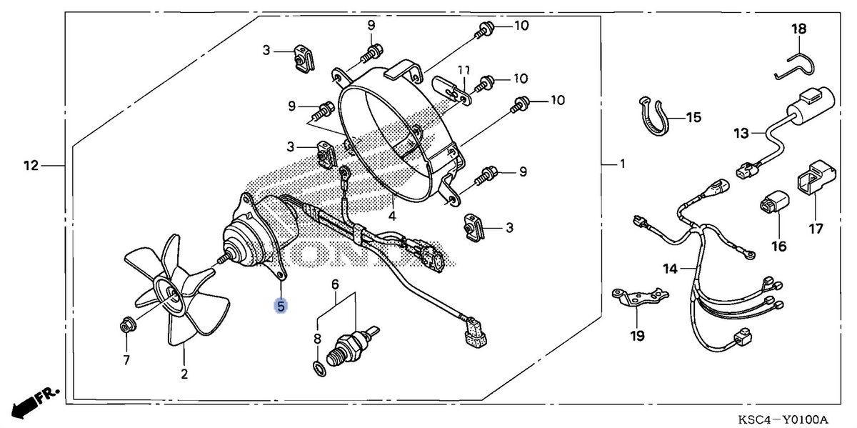 Honda OEM part 19030-KSC-671