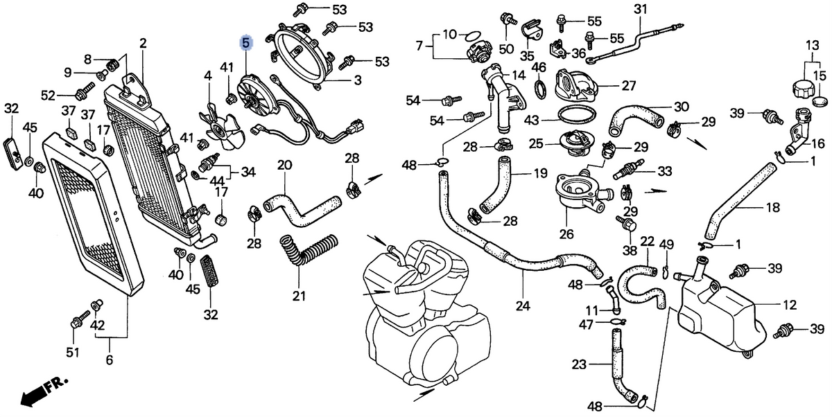 Honda OEM part 19030-MAA-023