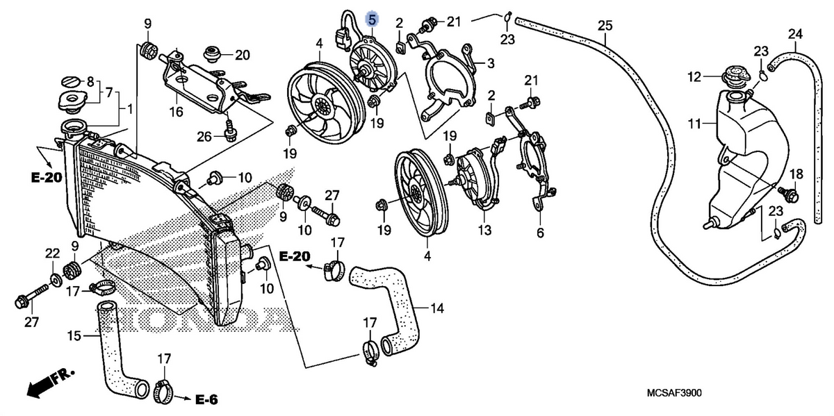 Honda OEM part 19030-MCS-D91