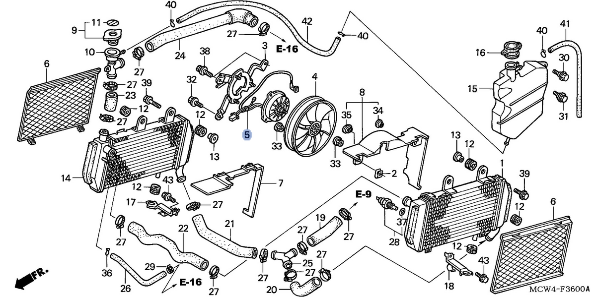 Honda OEM part 19030-MCW-D01