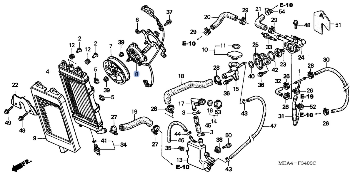 Honda OEM part 19030-MEA-A22