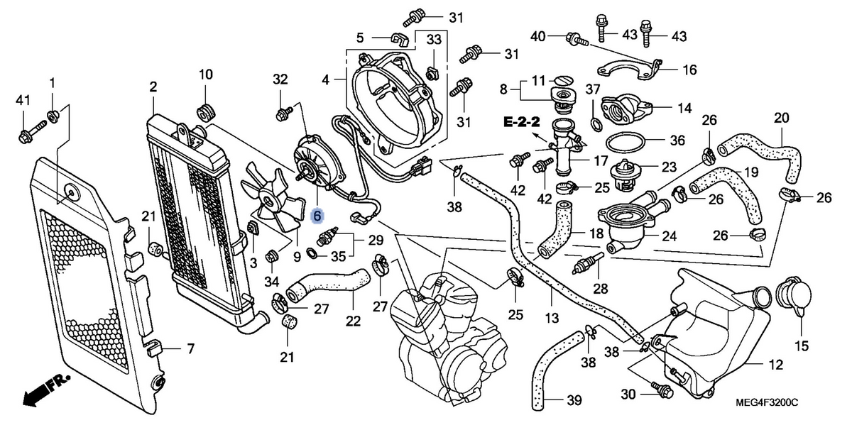 Honda OEM part 19030-MEG-003