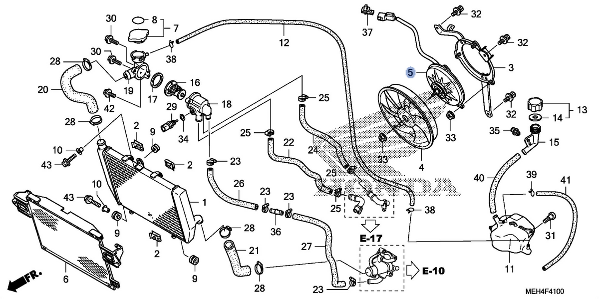 Honda OEM part 19030-MEH-003