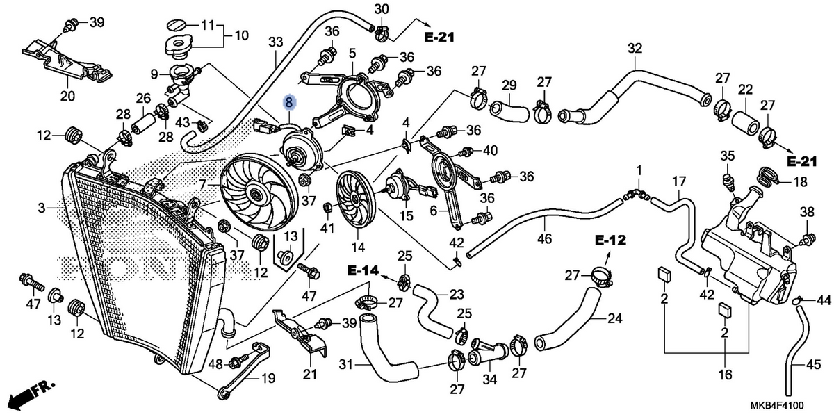 Honda OEM part 19030-MFL-D21
