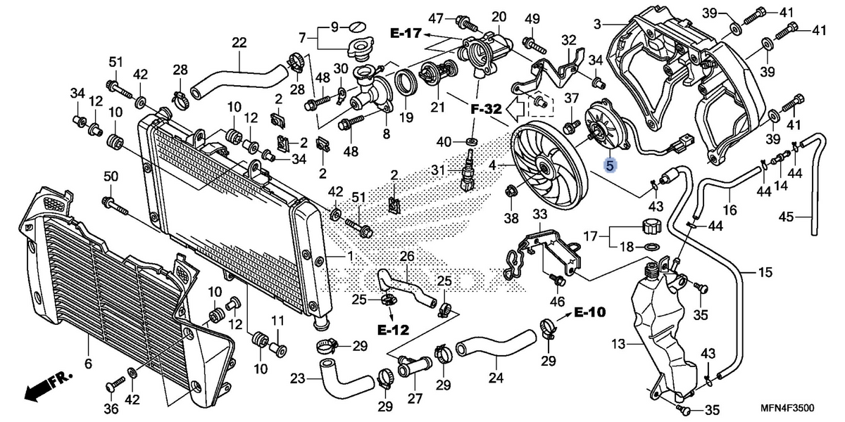 Honda OEM part 19030-MFN-D01