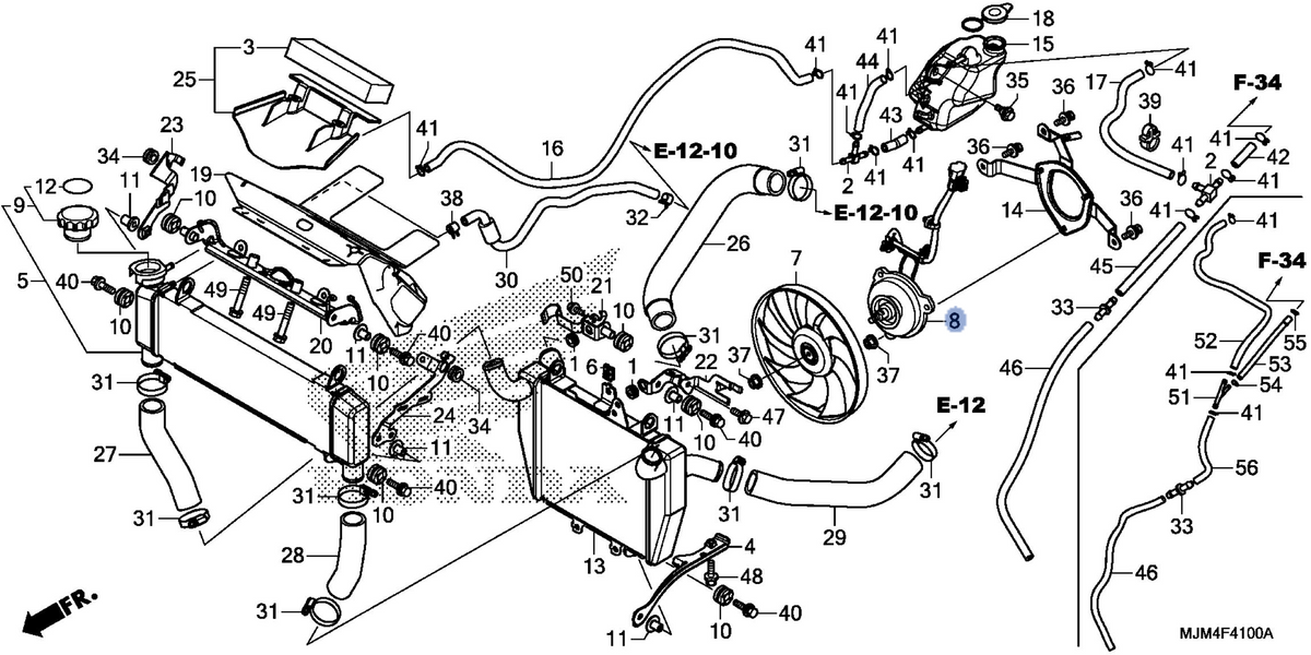 Honda OEM part 19030-MJM-D11