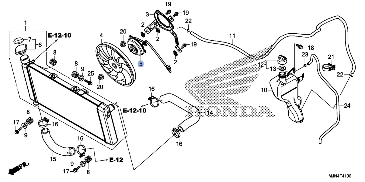 Honda OEM part 19030-MJN-A01