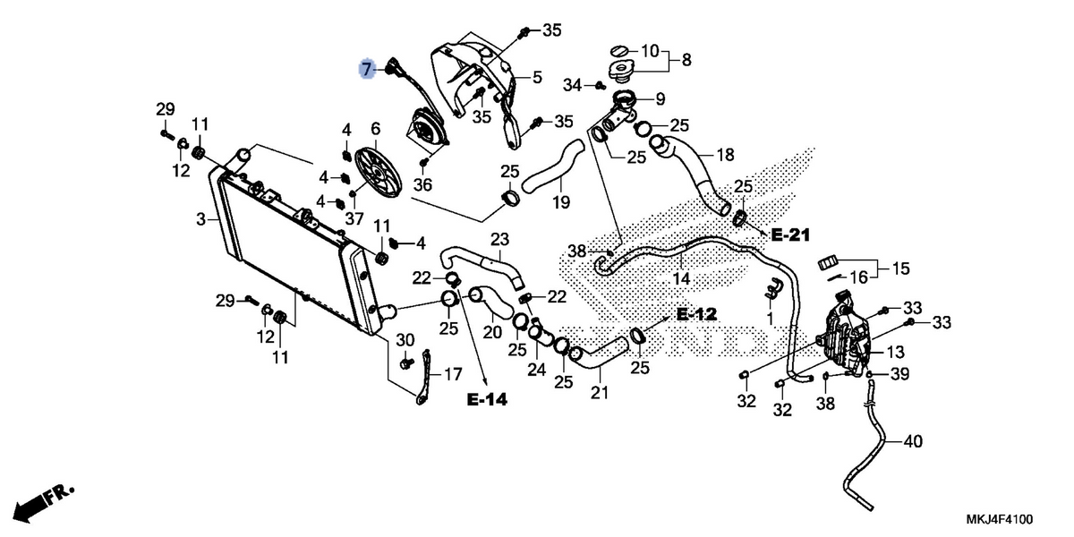 Honda OEM part 19030-MKJ-D01