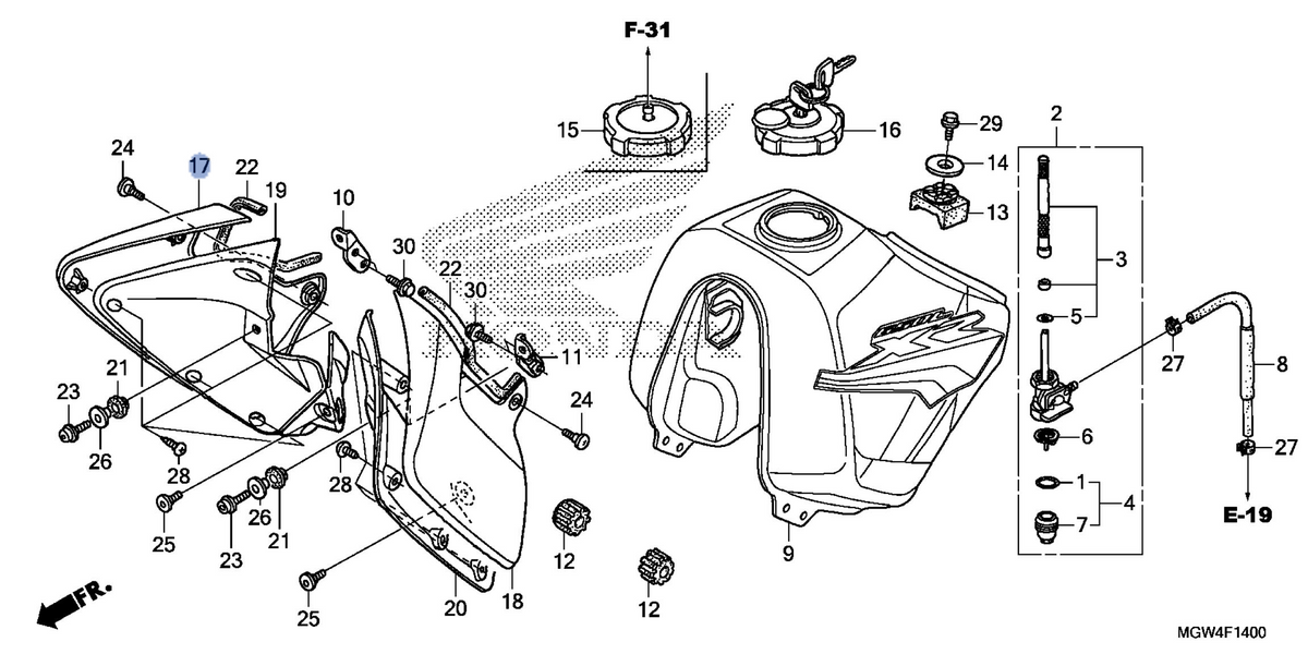 Honda OEM part 19030-MY6-700ZC