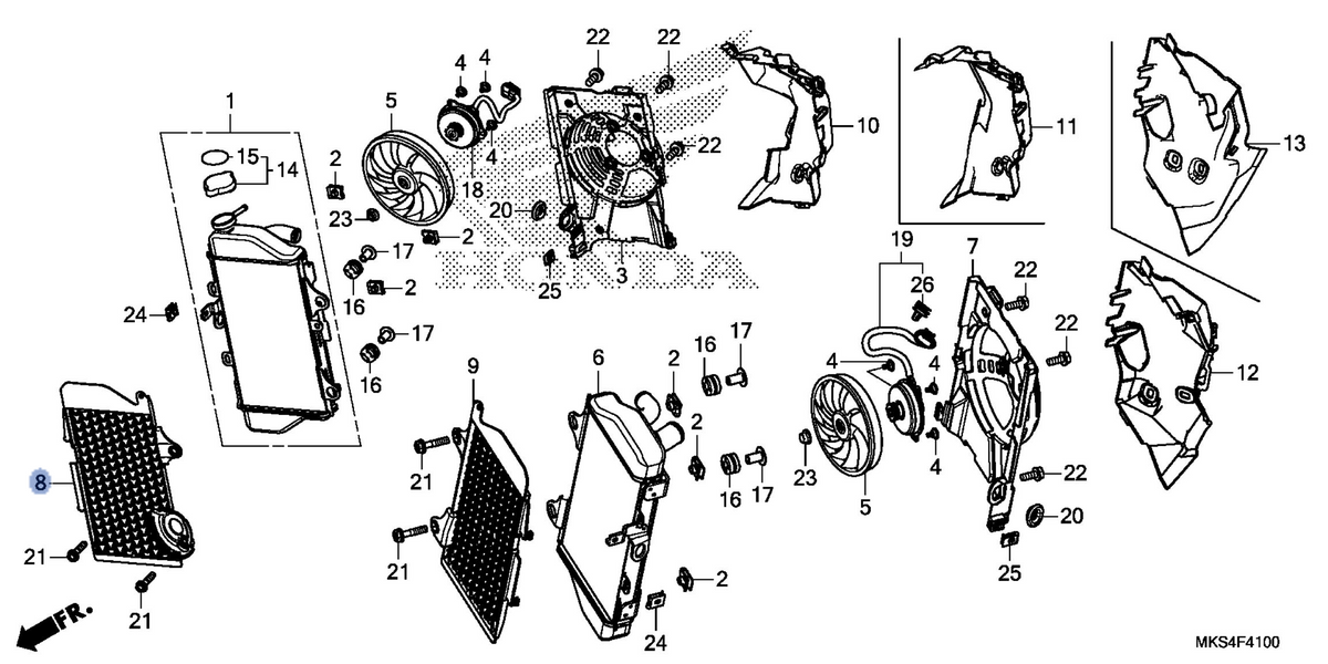 Honda OEM part 19031-MKS-E00